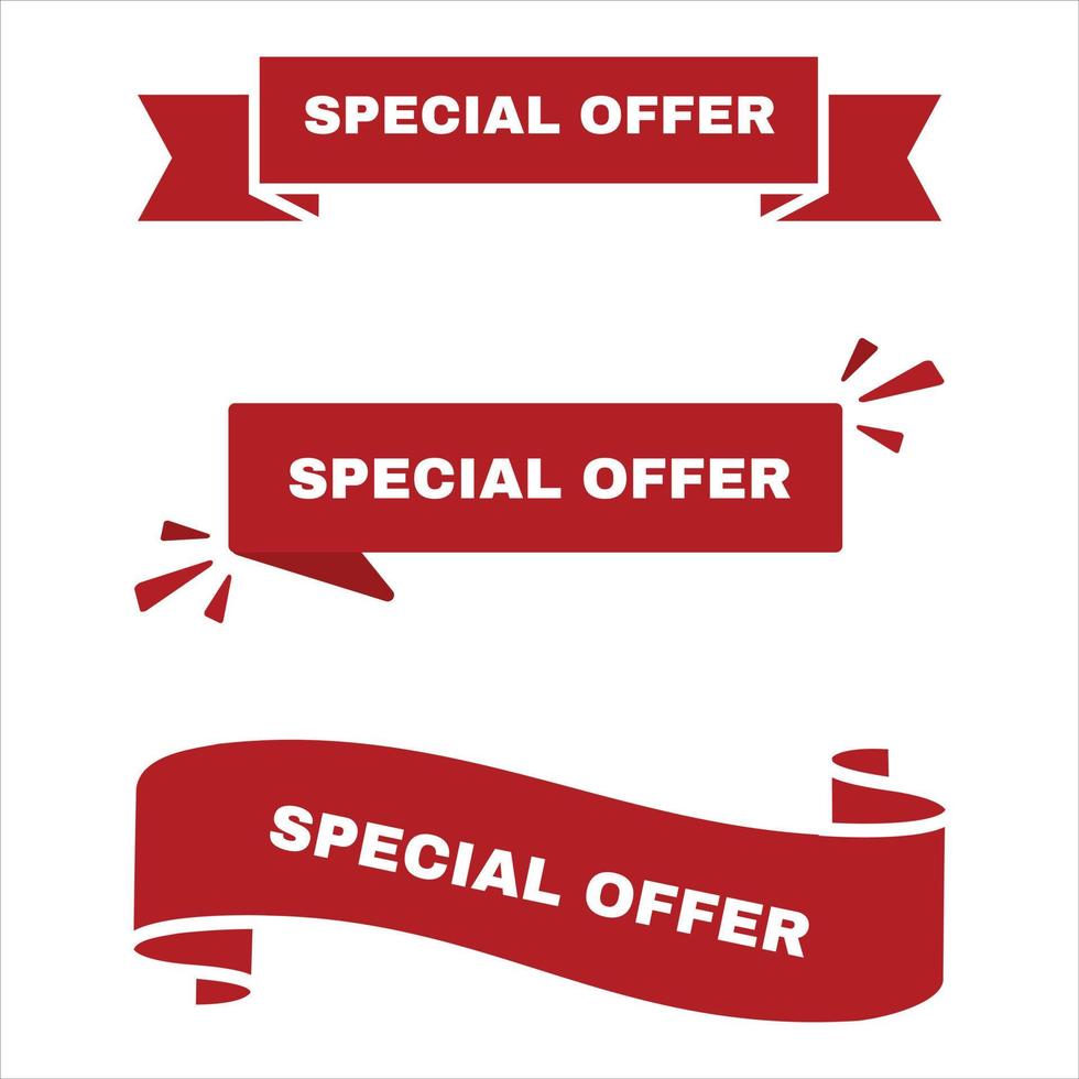 Special offer banners vector
