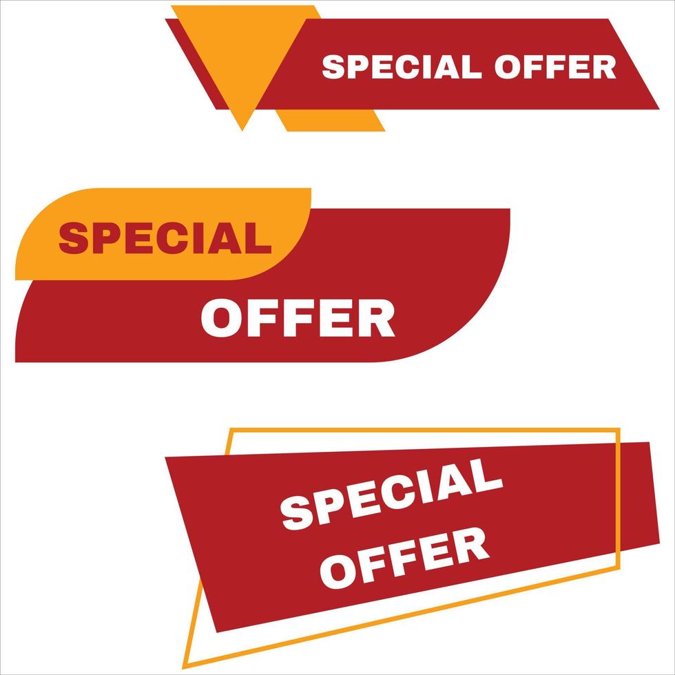 Special offer banners vector