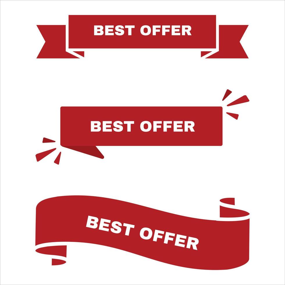 Best offer banner vector