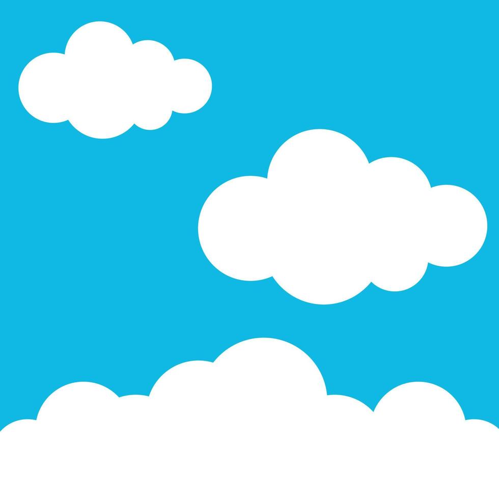 cielo azul y nubes vector