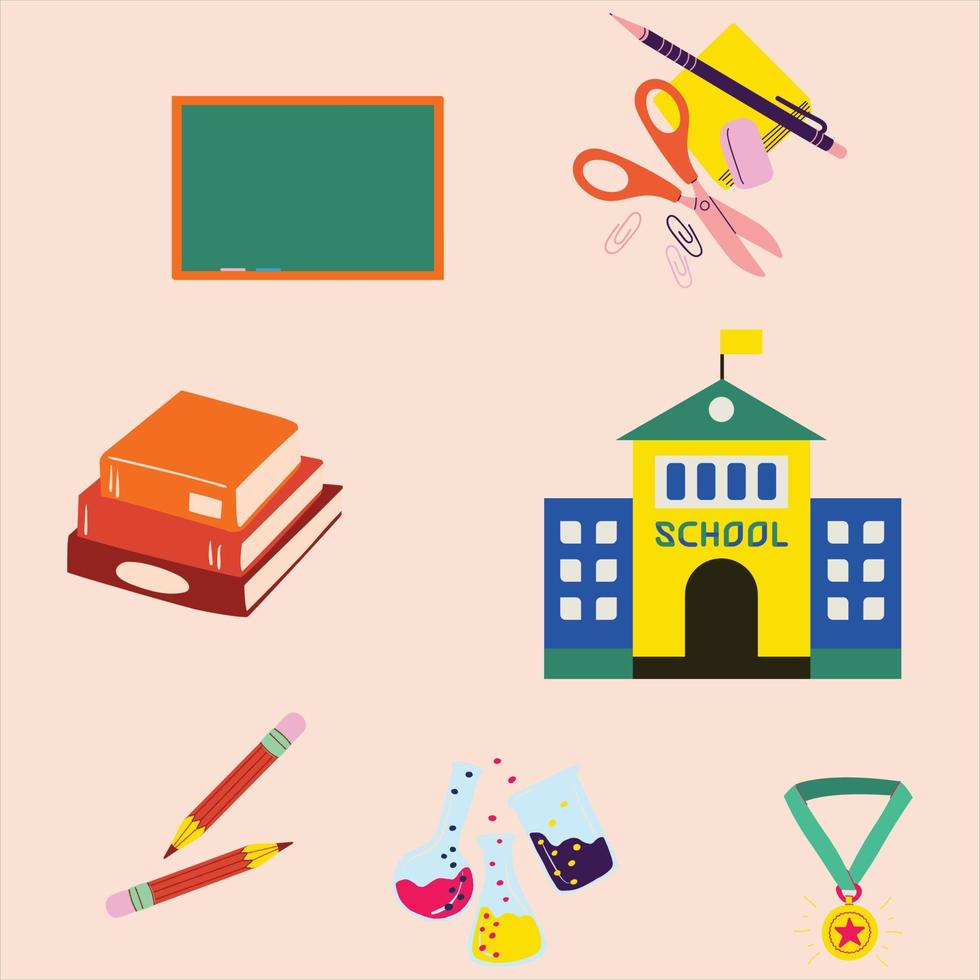 School memory tools vector