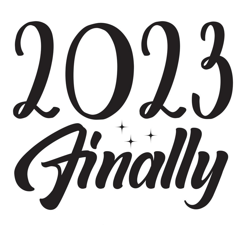 Happy New Year SVG T-Shirt Design, vector files.