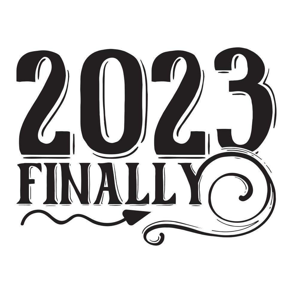 Happy New Year SVG T-Shirt Design, vector files.
