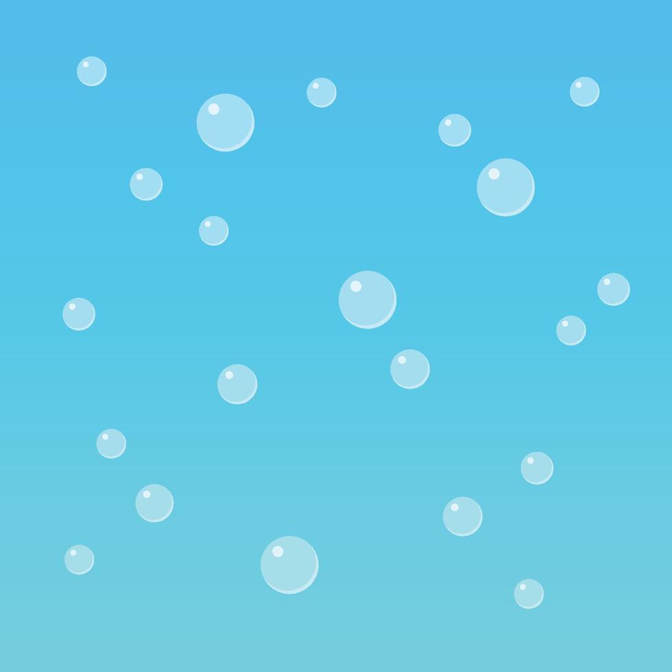 Bubbles in flat style vector