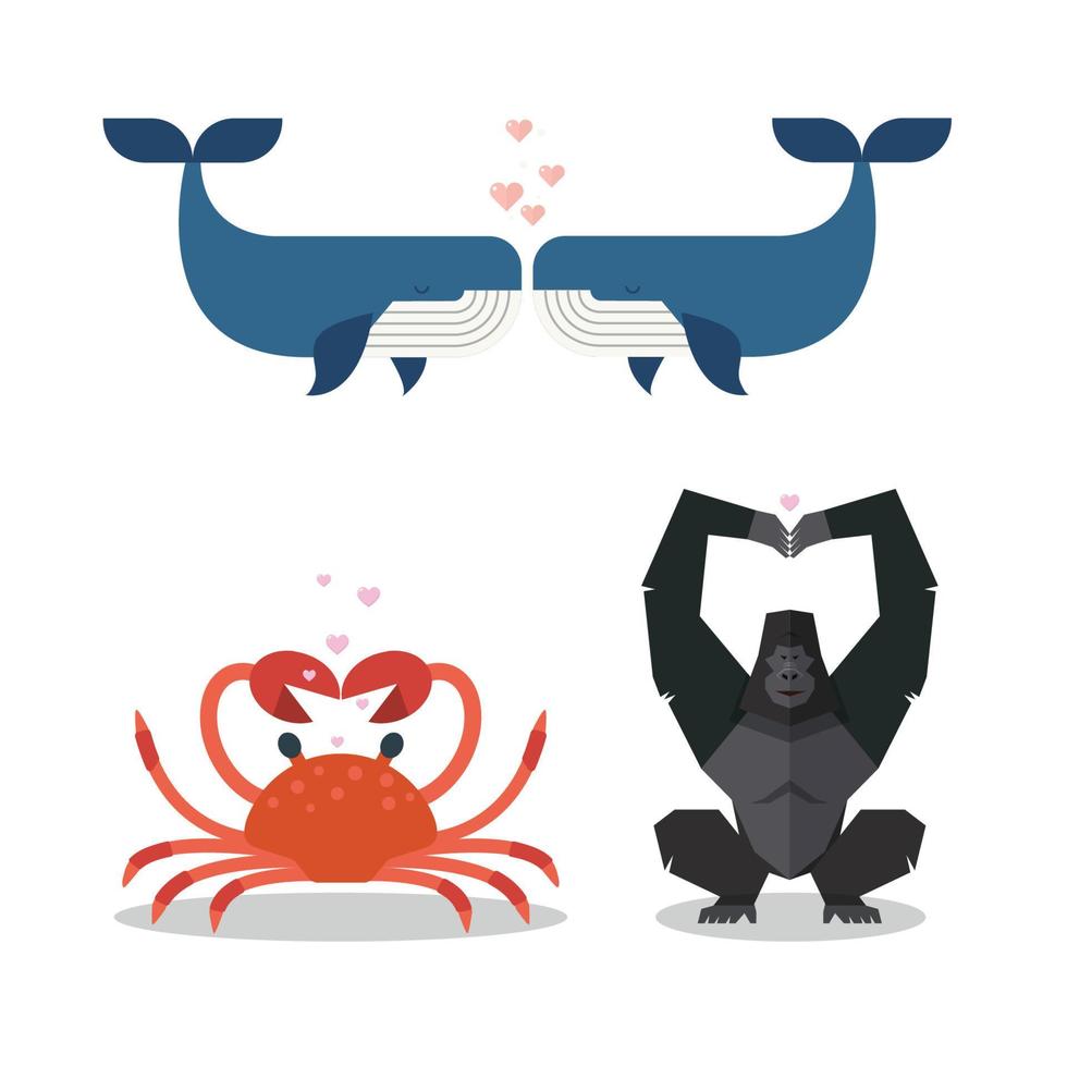 Animals show love expression vector