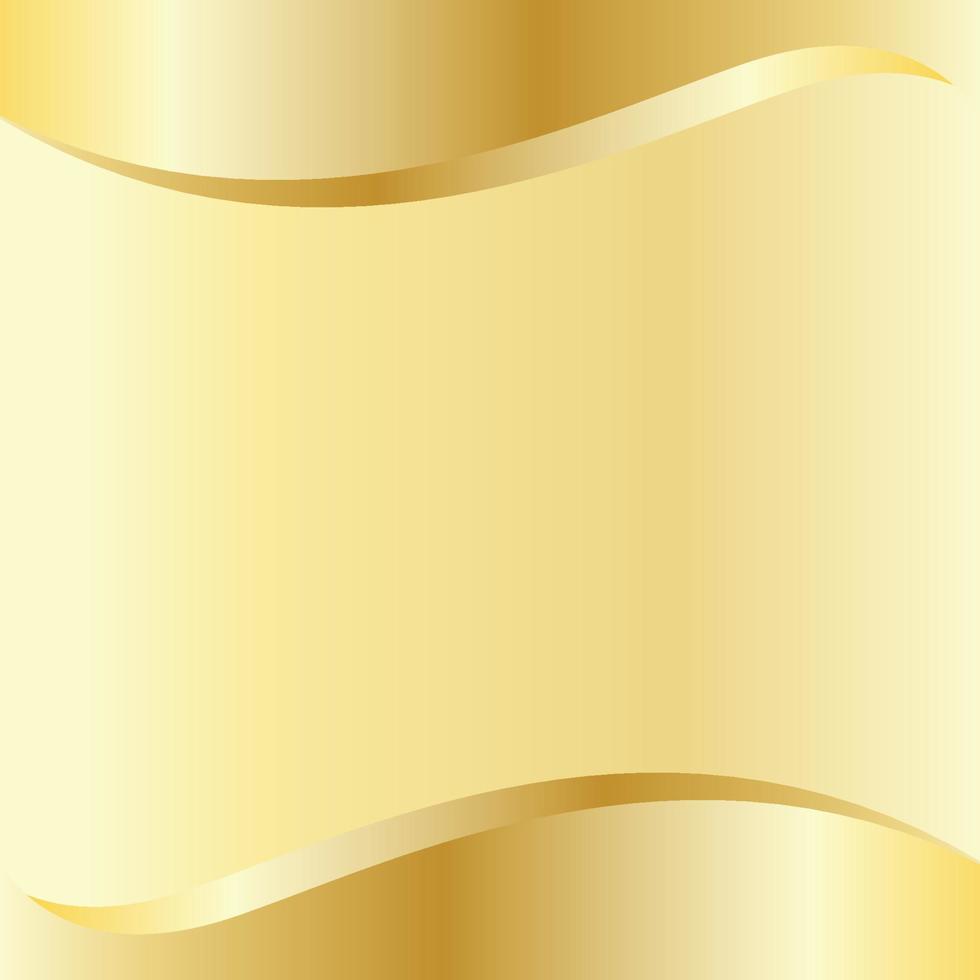 Gold curve background template vector