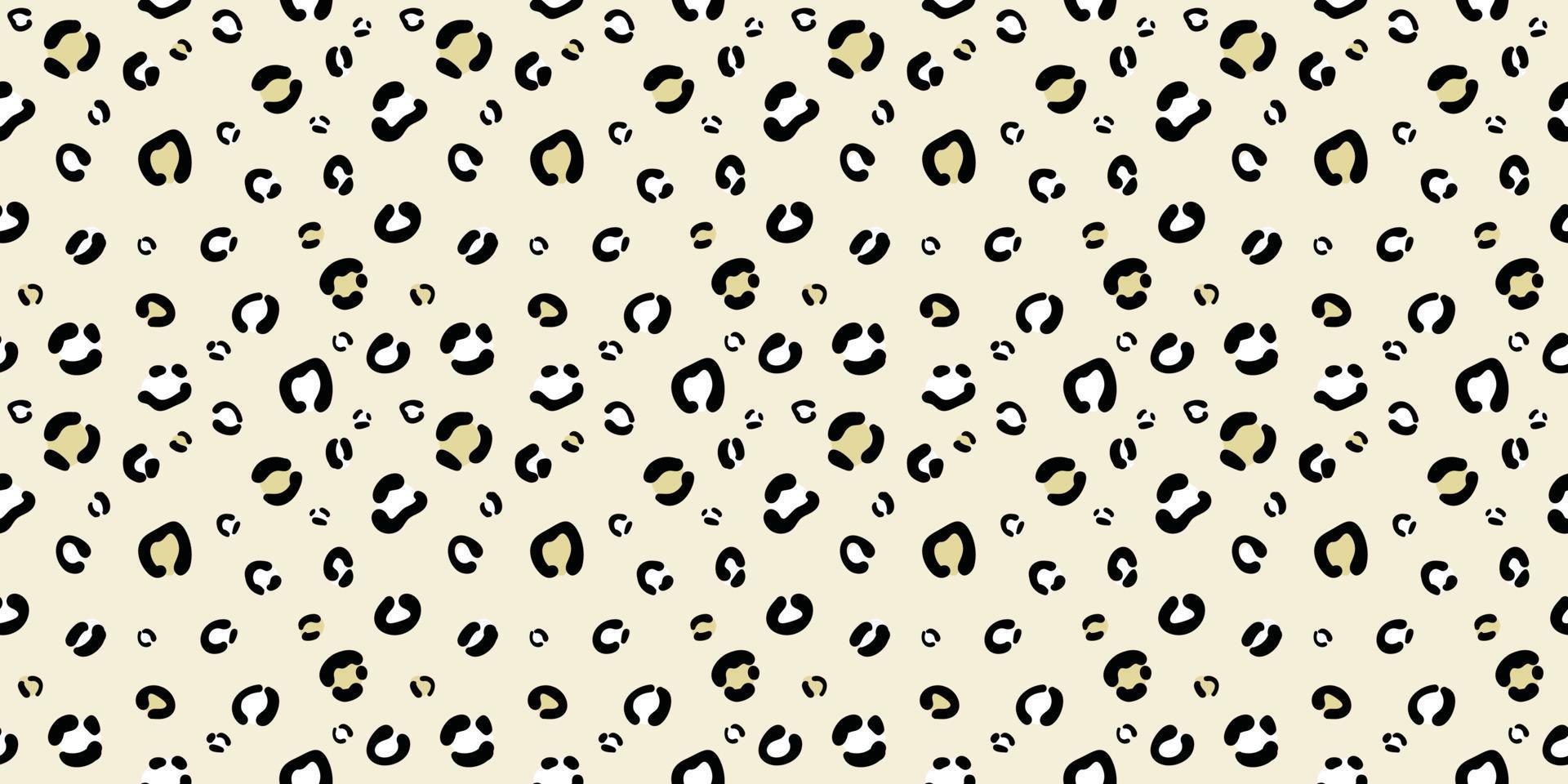 Cheetah seamless vector pattern background, yellow.