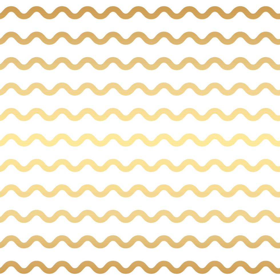 White and gold wavy stripe pattern background, gold wallpaper. vector
