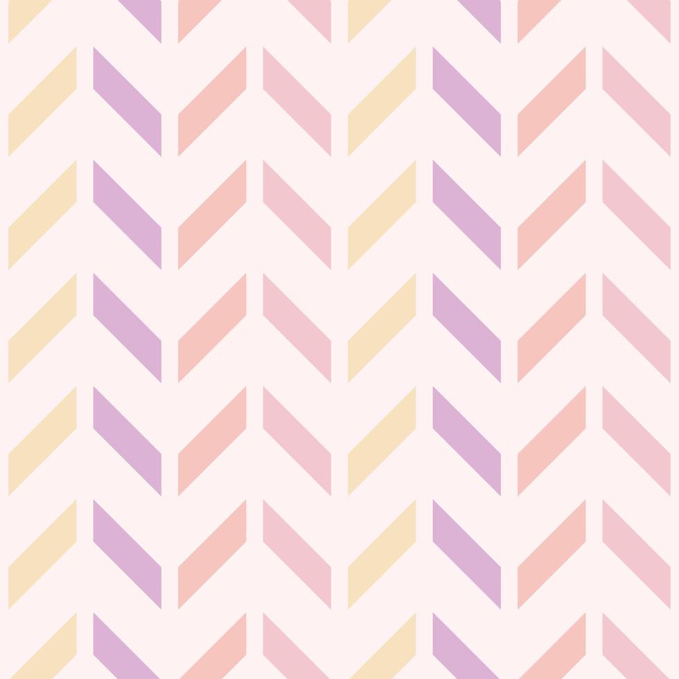 Geometric chevron vector pattern, pastel abstract background