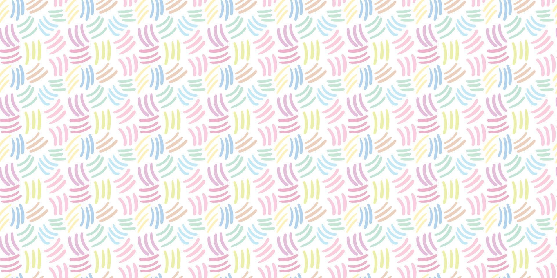 Abstract brush strokes, pastel repeat pattern background vector