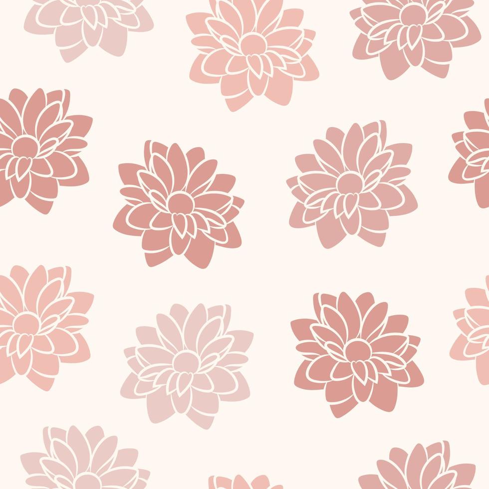 Pastel floral daisy vector pattern
