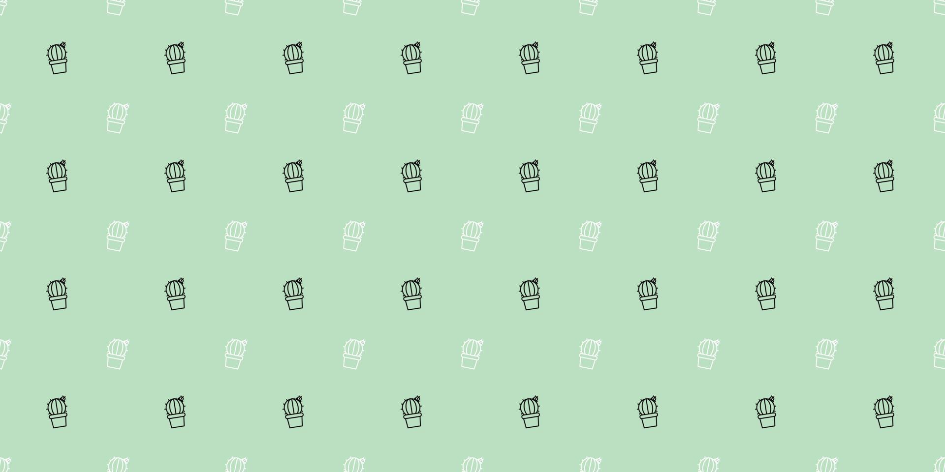 fondo de patrón de repetición sin costuras de cactus. vector