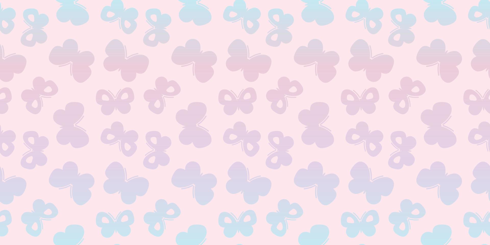 Vector butterfly seamless repeat pattern wallpaper, background with butterflies