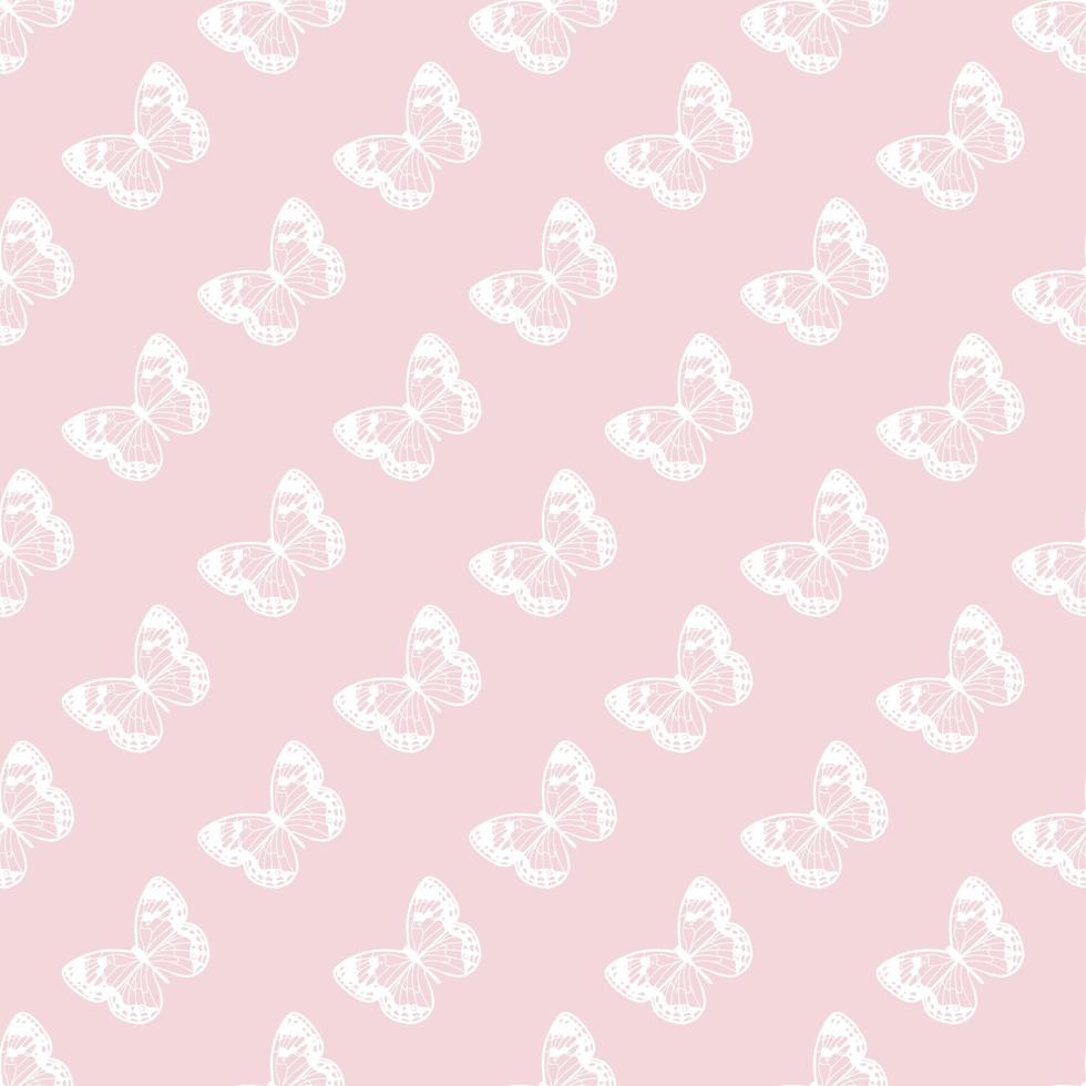 Butterfly seamless repeat pattern background vector