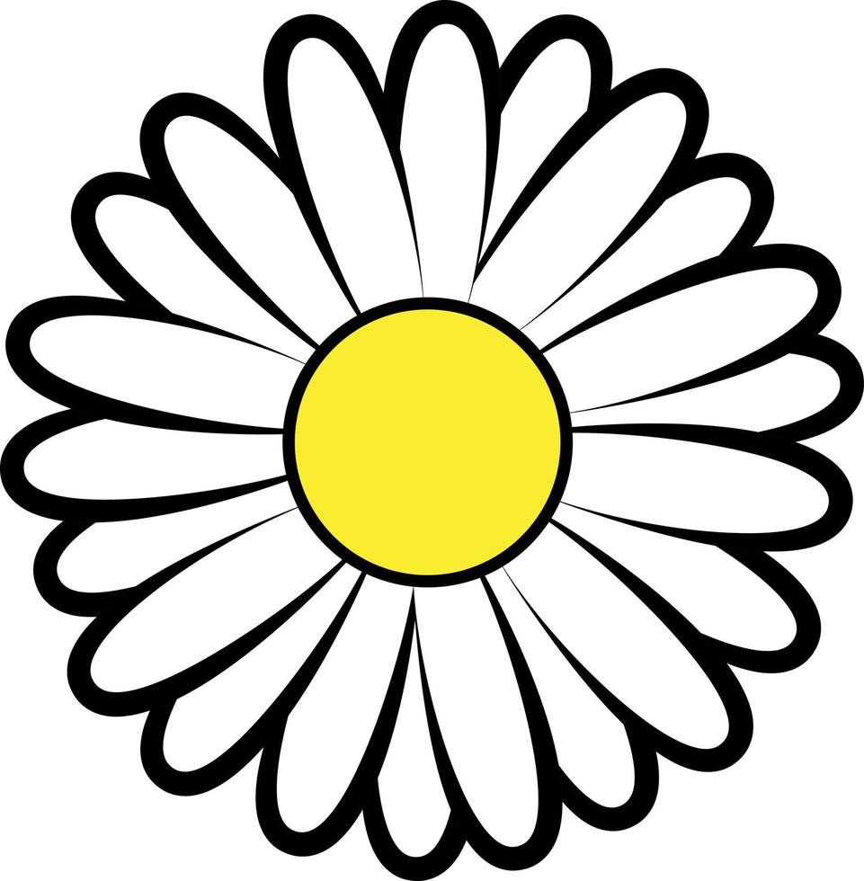 Cute vector daisy logo