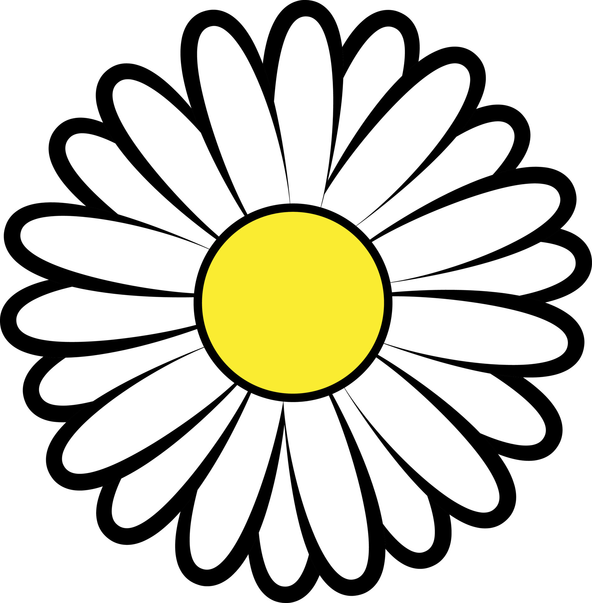 Cute vector daisy logo 16189824 Vector Art at Vecteezy
