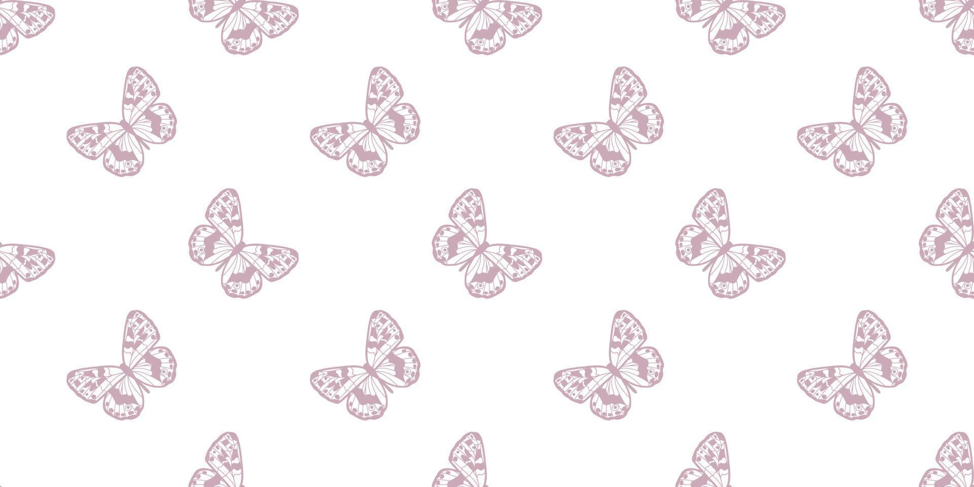 Butterfly seamless repeat pattern background vector