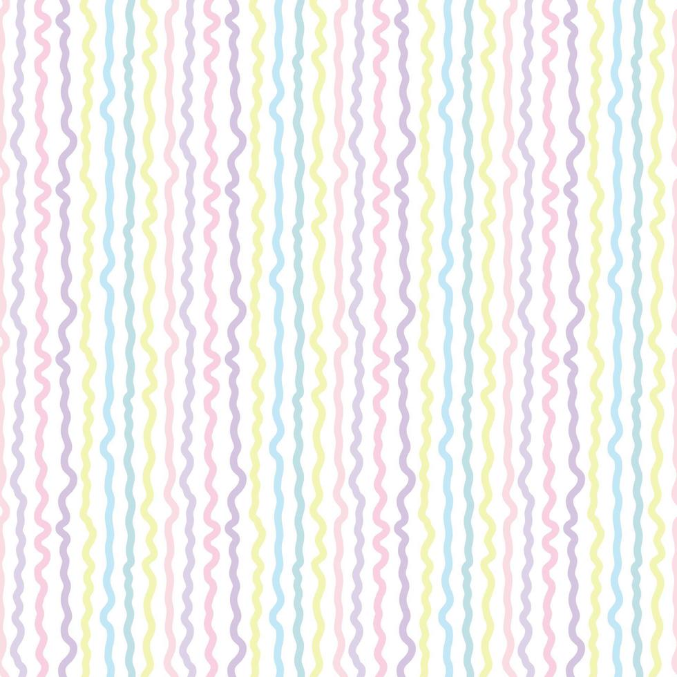 Abstract vertical stripe pattern, colorful wavy lines vector