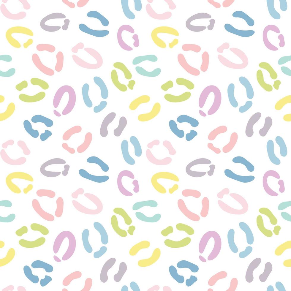 Colorful, fun cheetah print pattern, seamless. vector