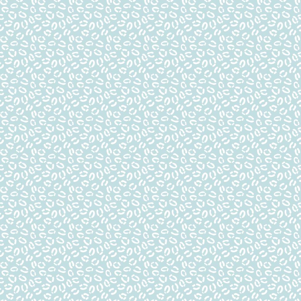 Blue and white cheetah print, leopard pattern, animal repeat. vector