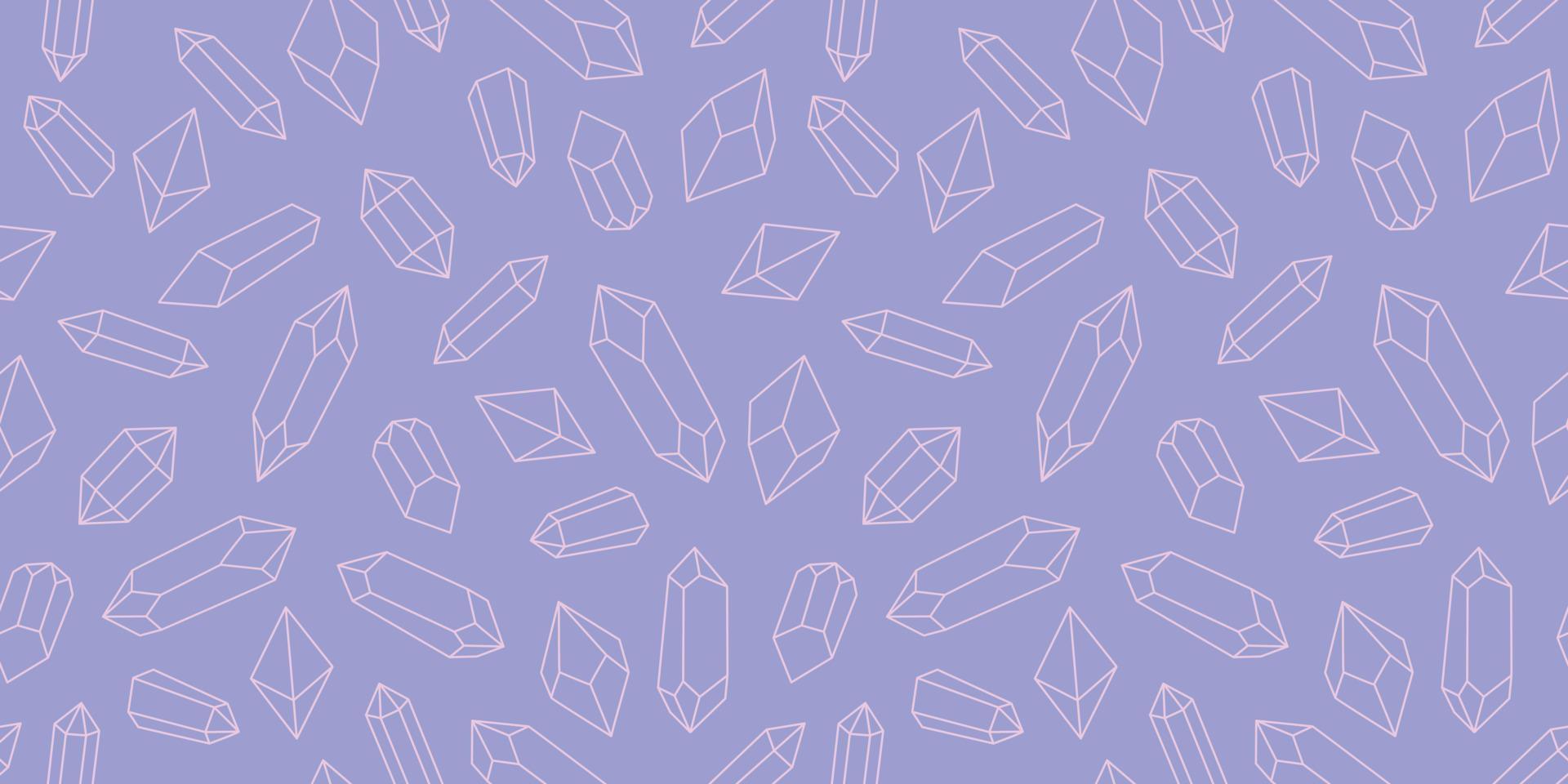 Seamless crystal repeat pattern vector background