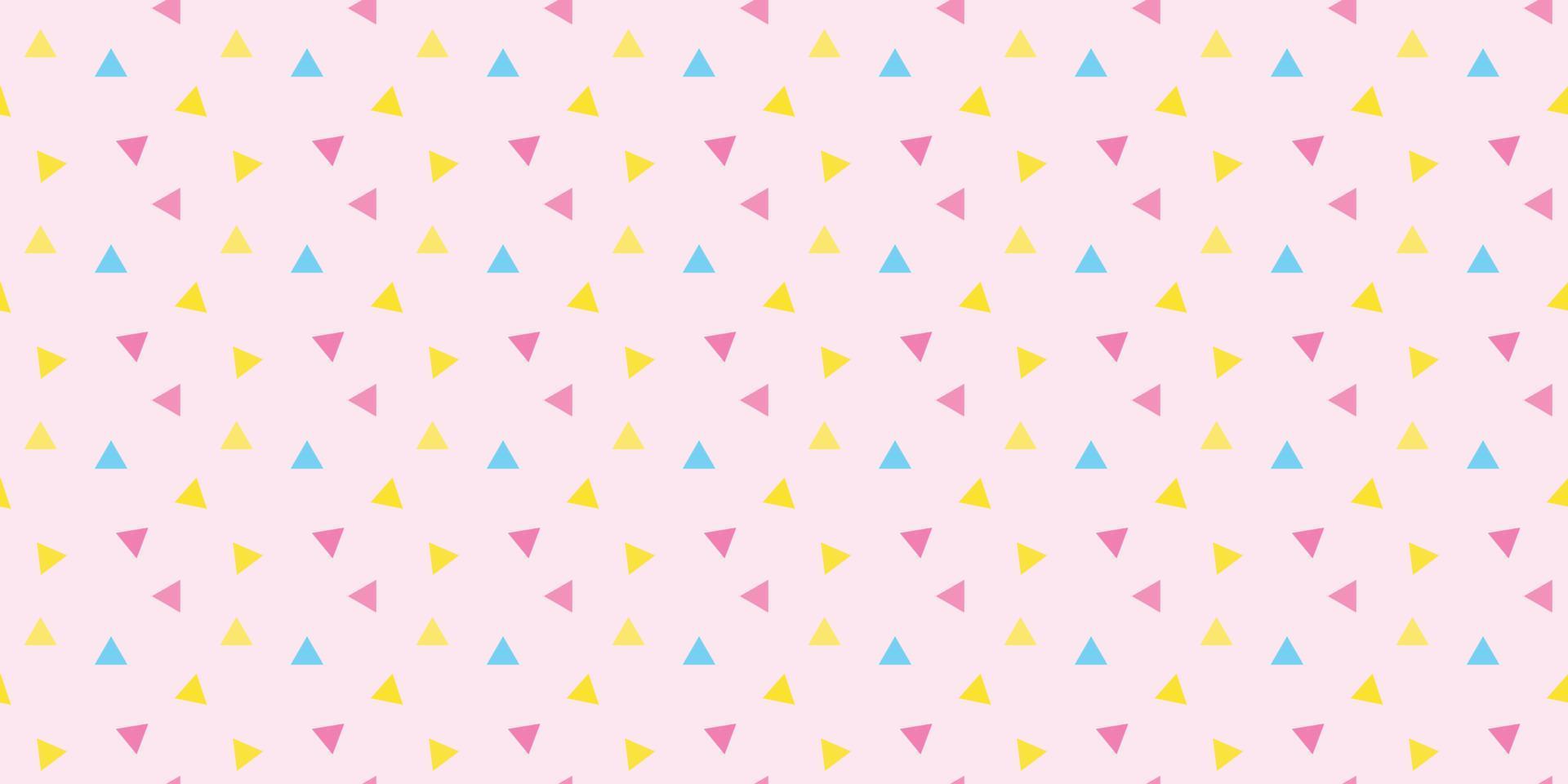 Triángulo de colores abstractos sin fisuras de fondo de la trama de repetición vector