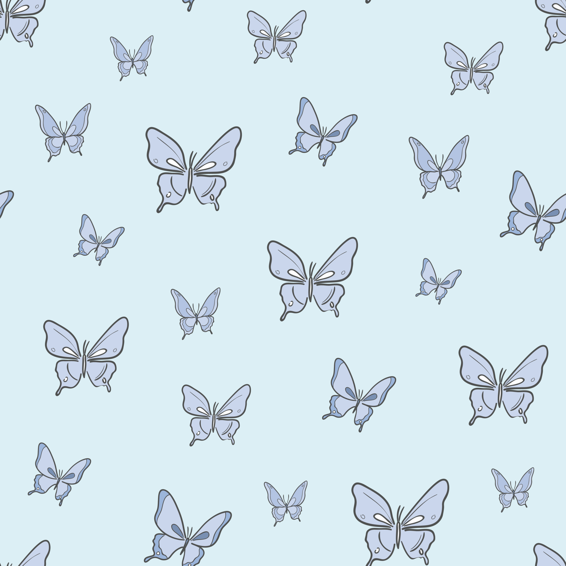 Vector butterfly seamless repeat pattern design background Pastel wallpaper  16190672 Vector Art at Vecteezy