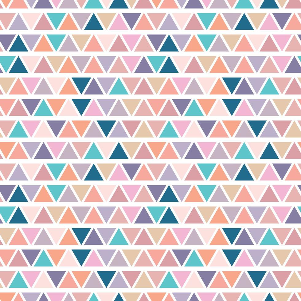 Colorful abstract geometric vector pattern with triangles, seamless repeat background.