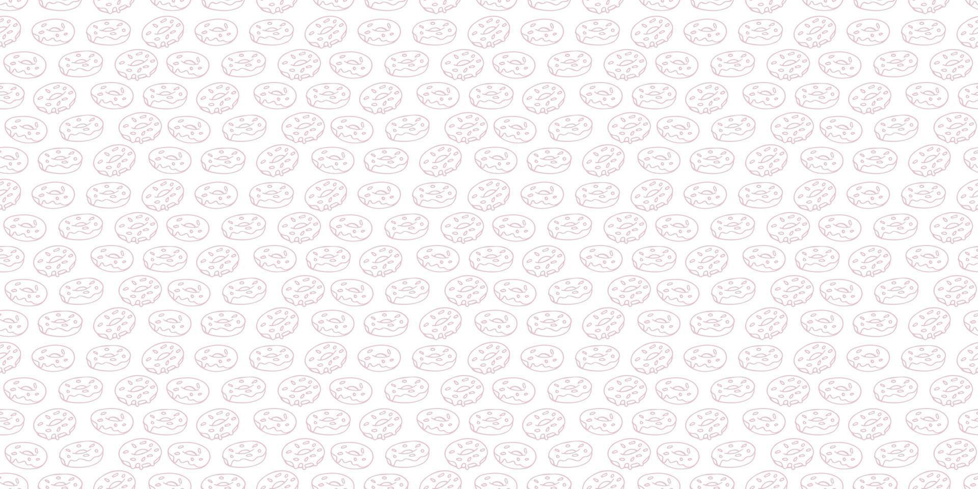 Simple donuts seamless repeat pattern background vector. vector