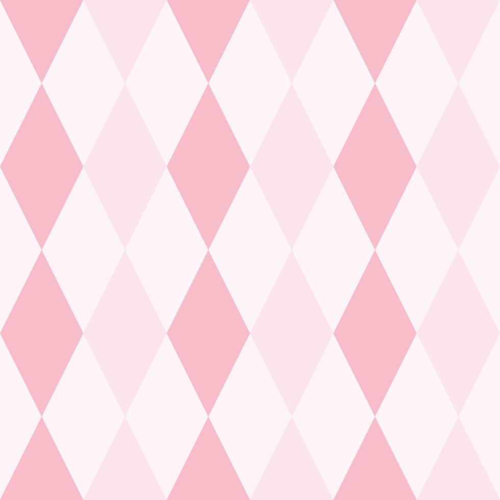 Geometric vector pattern, pink abstract rhombus background