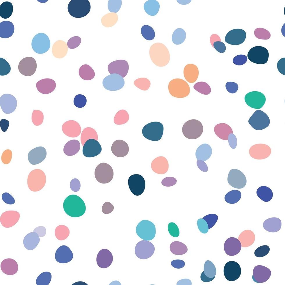 Random scattered shapes, colorful mosaic pattern, abstract stone texture, terrazzo inspired design vector