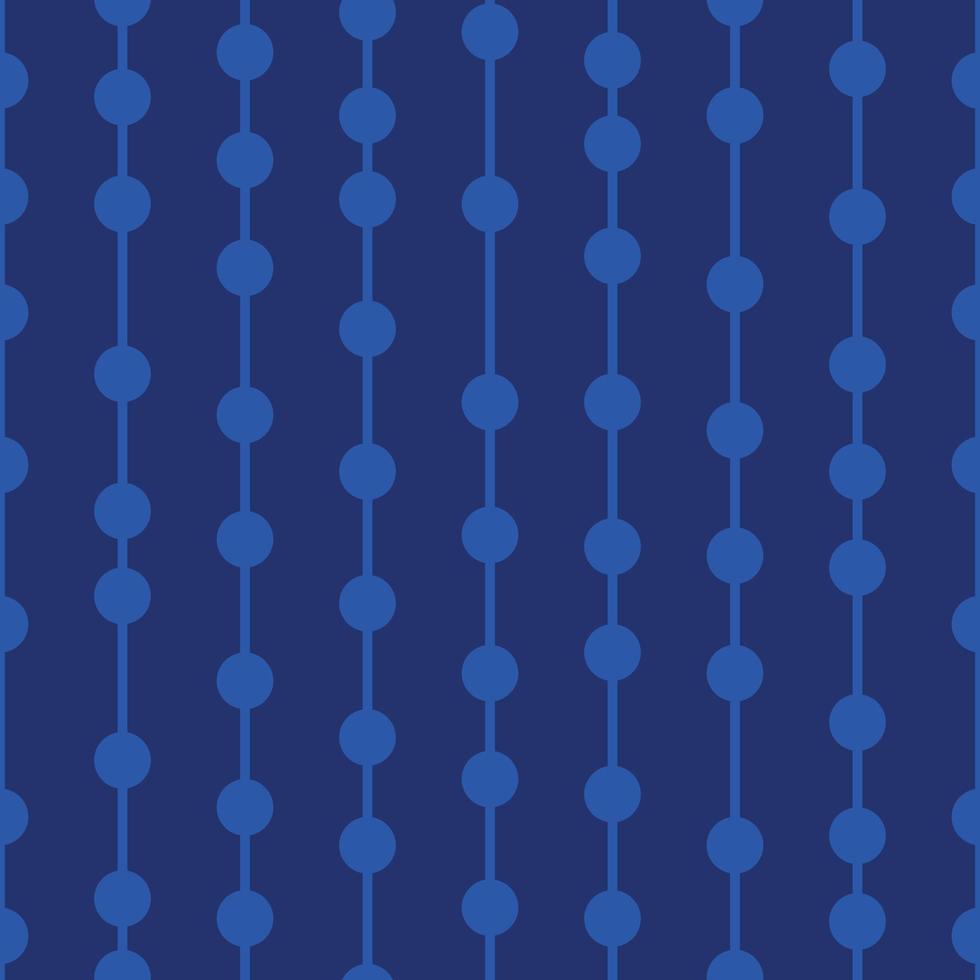 Dark blue geometric vector pattern, seamless repeat, vertical stripes with dots
