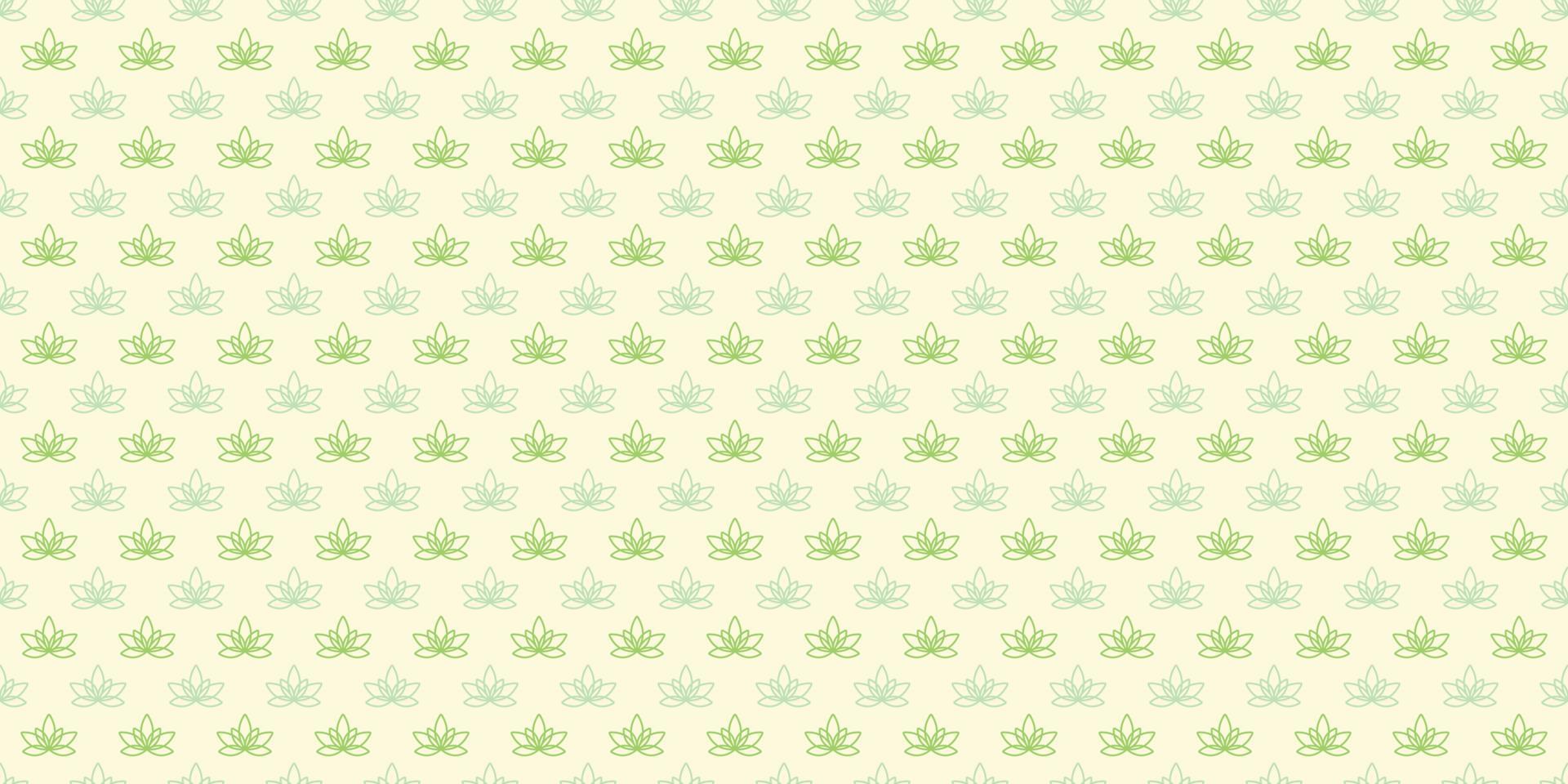 Green lotus seamless repeat pattern background vector. vector