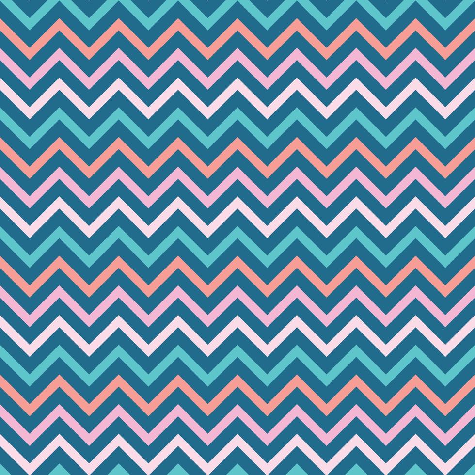 Zigzag geometric vector pattern, colorful, dark abstract background