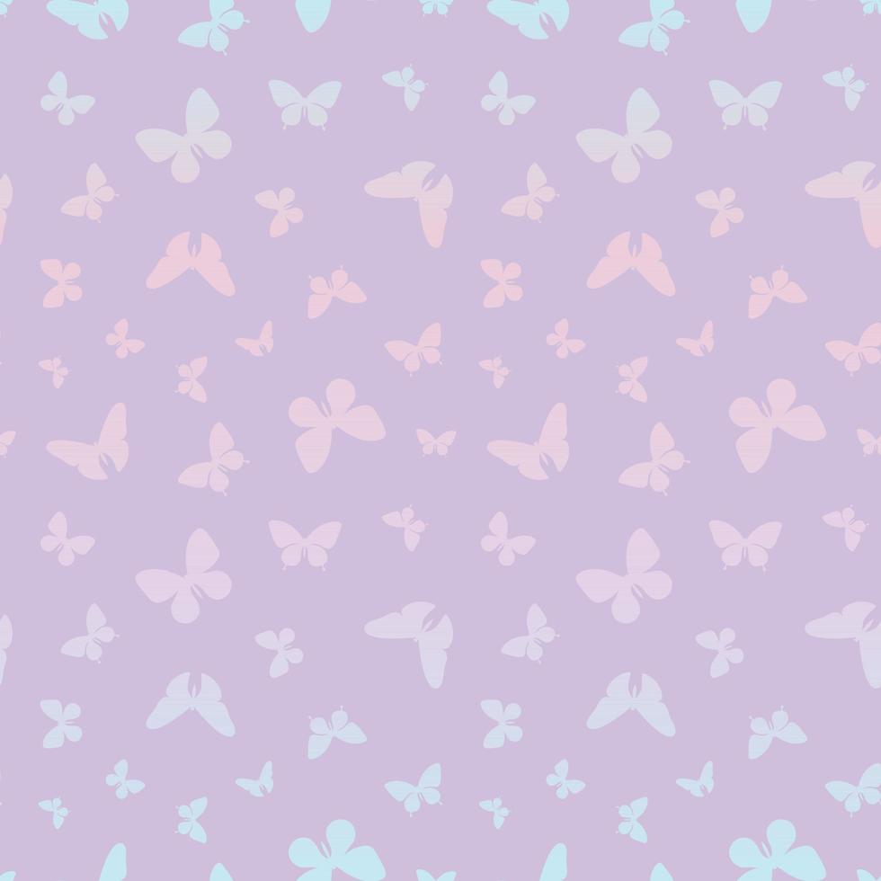 Vector butterfly seamless repeat pattern wallpaper, background with butterflies