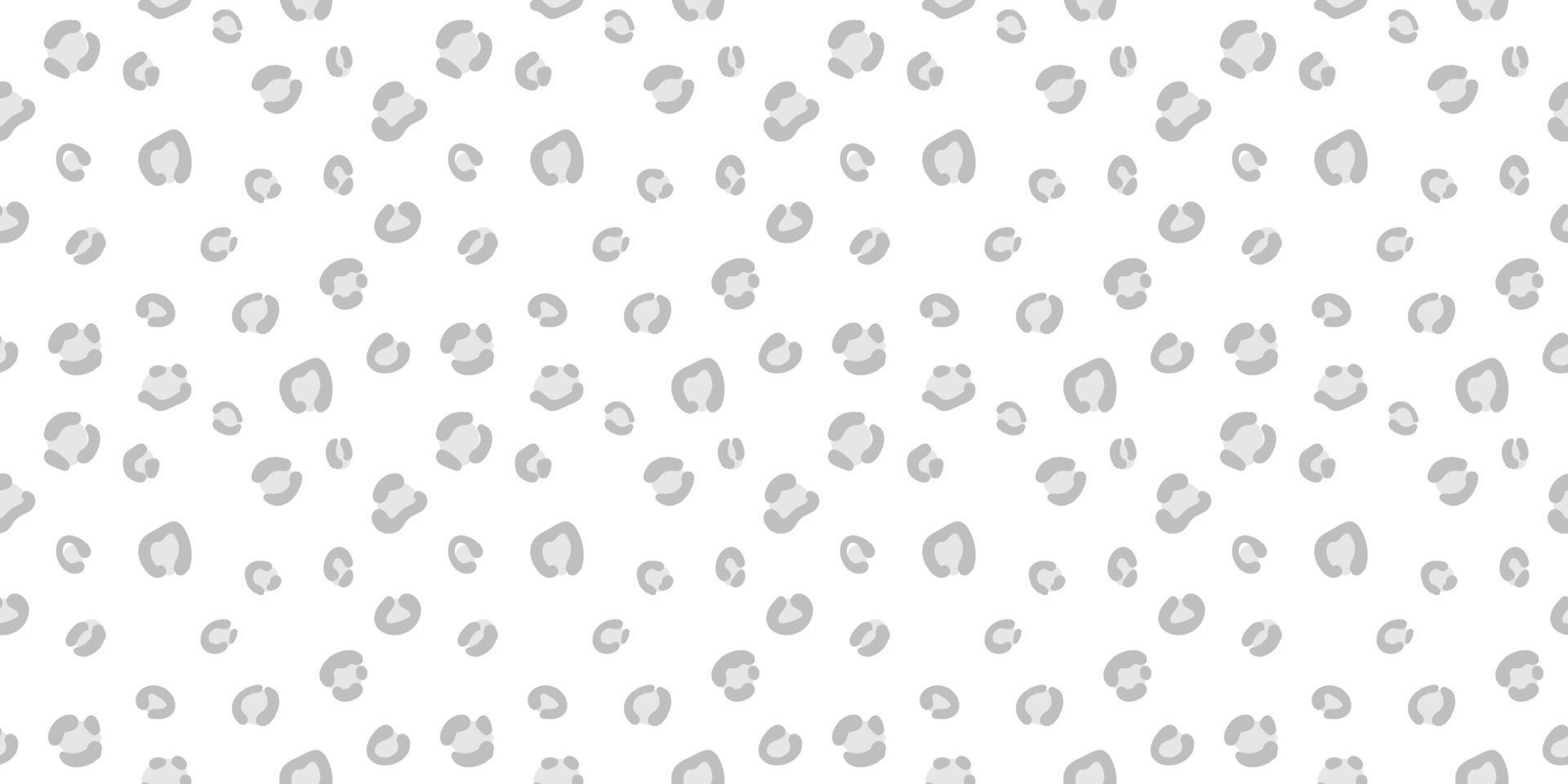 Cheetah seamless vector pattern background, grey and white