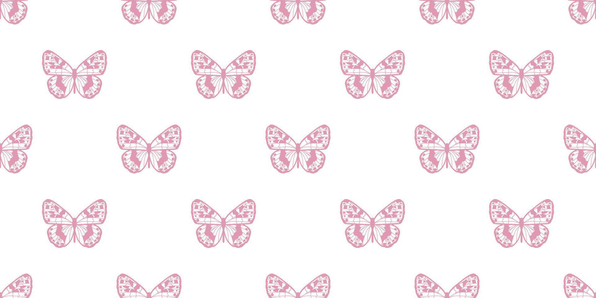 Butterfly seamless repeat pattern background vector