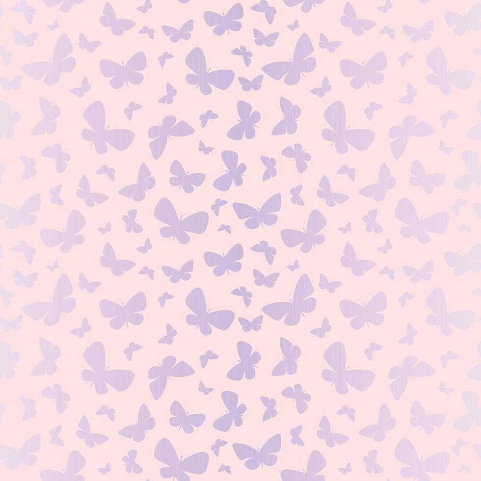Gradient butterfly vector pattern, pastel butterfly silhouette