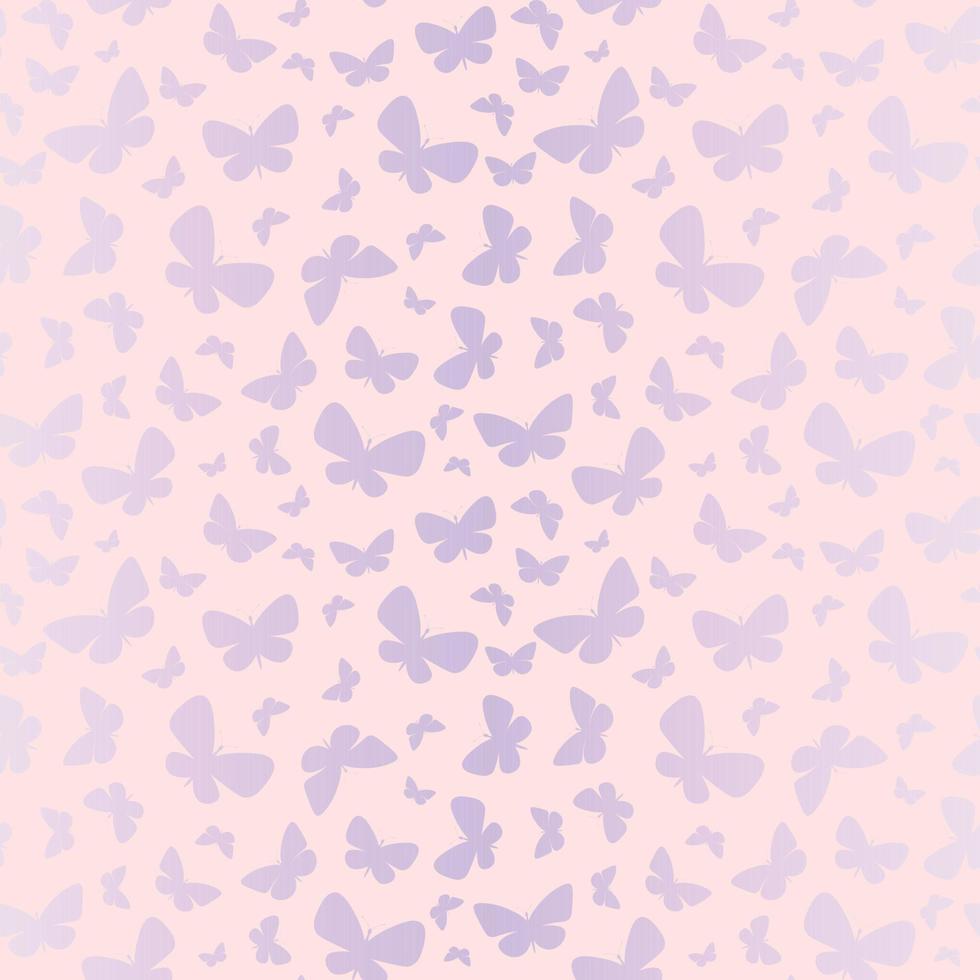 Gradient butterfly vector pattern, pastel butterfly silhouette