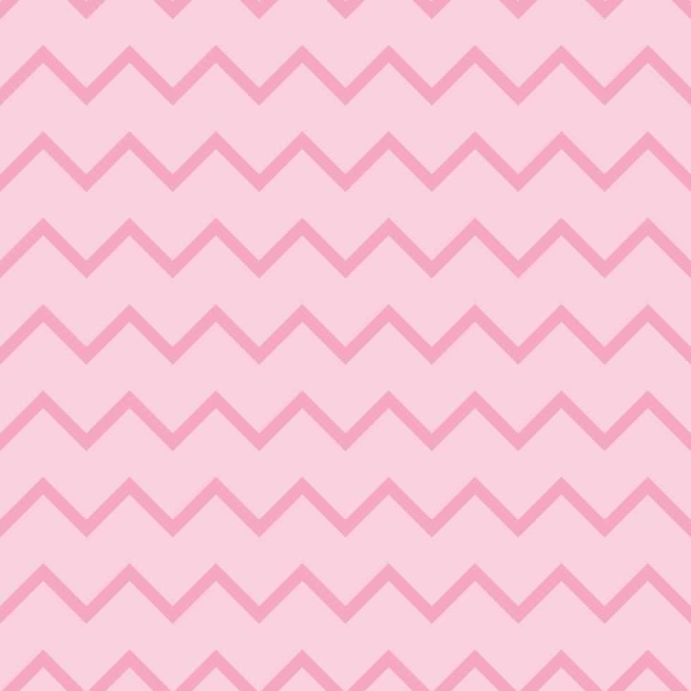 Zigzag geometric vector pattern, pink abstract chevron background