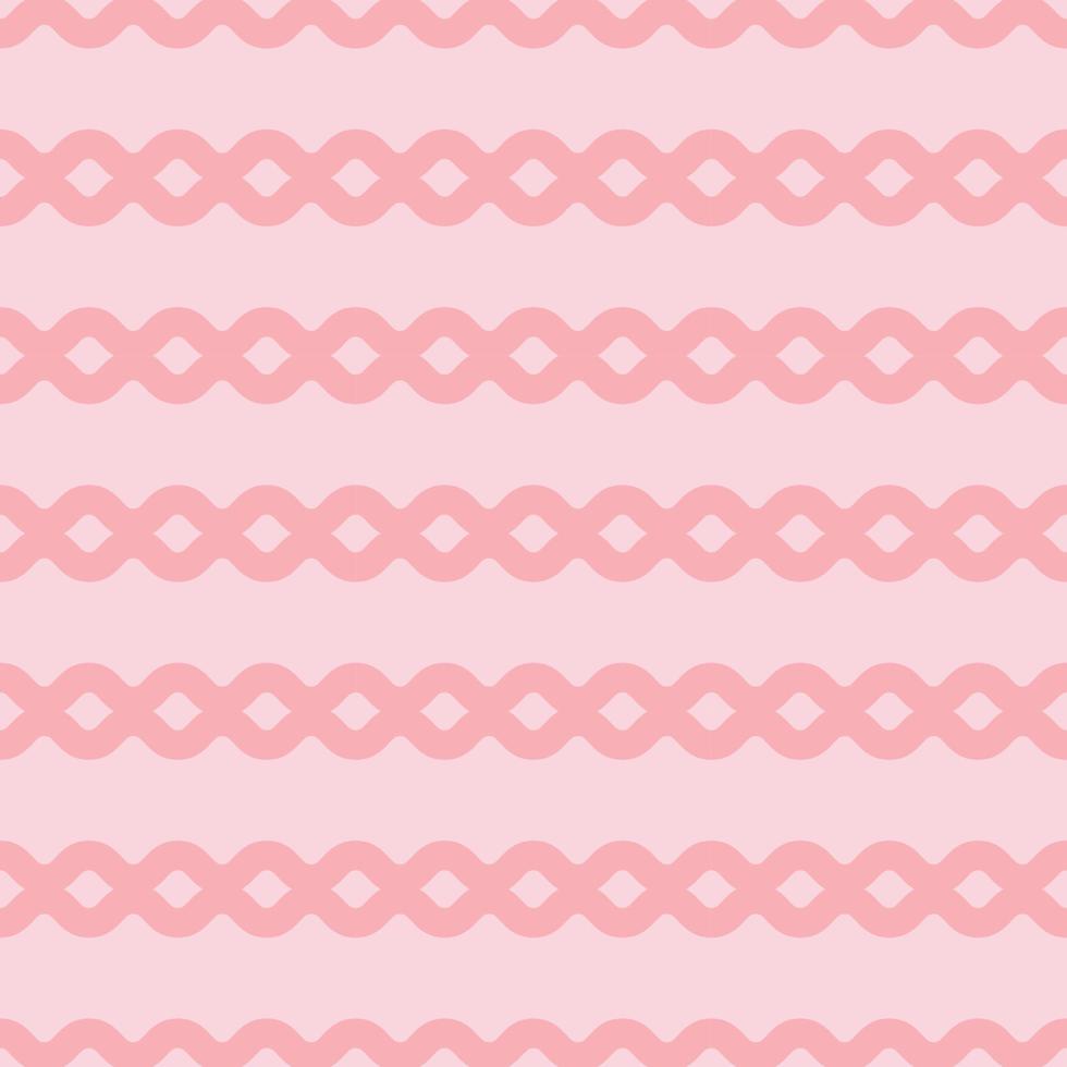 Pastel pink horizontal stripe print, geometric vector pattern, abstract repeat