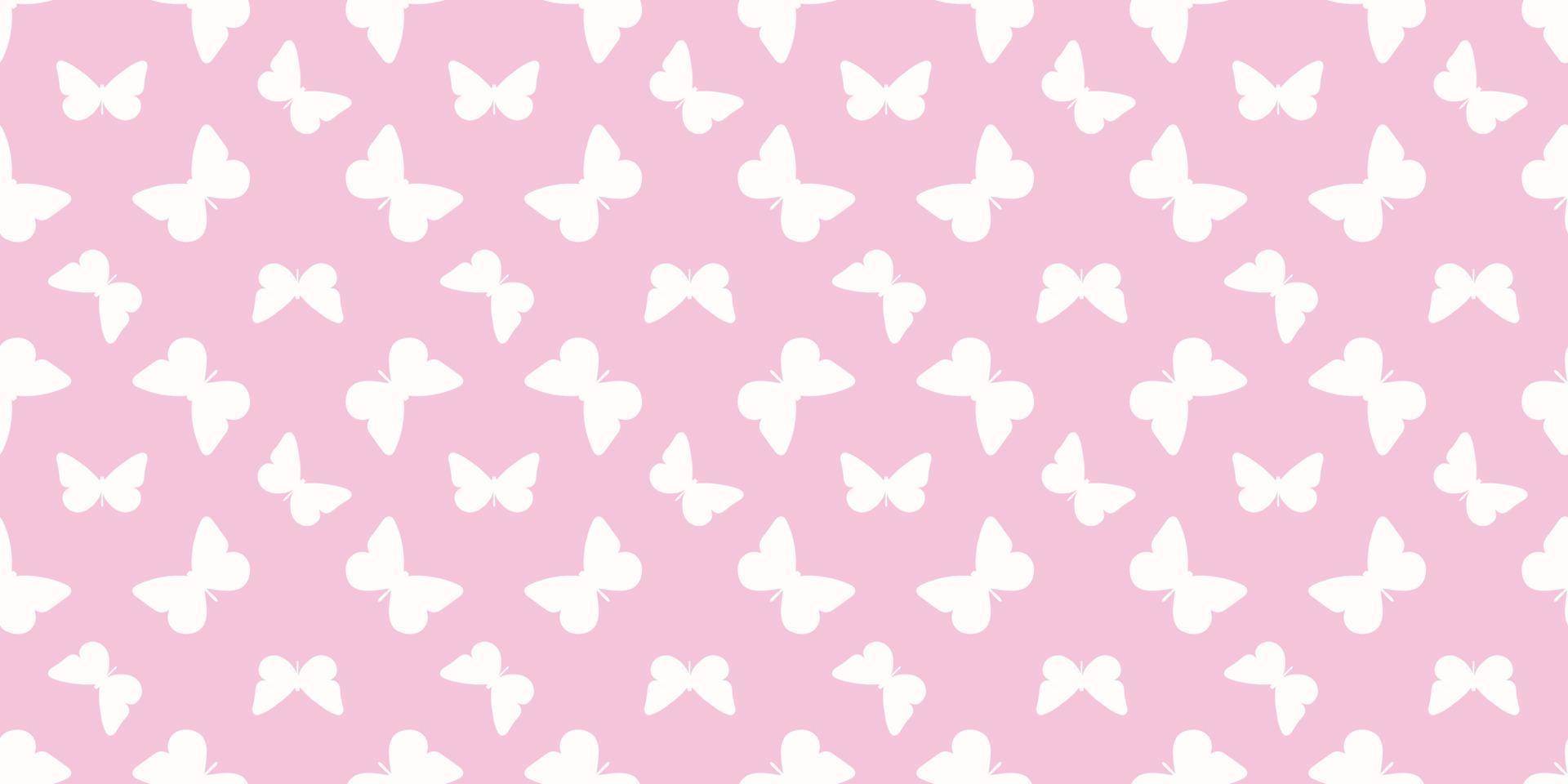 Butterfly seamless repeat pattern background vector
