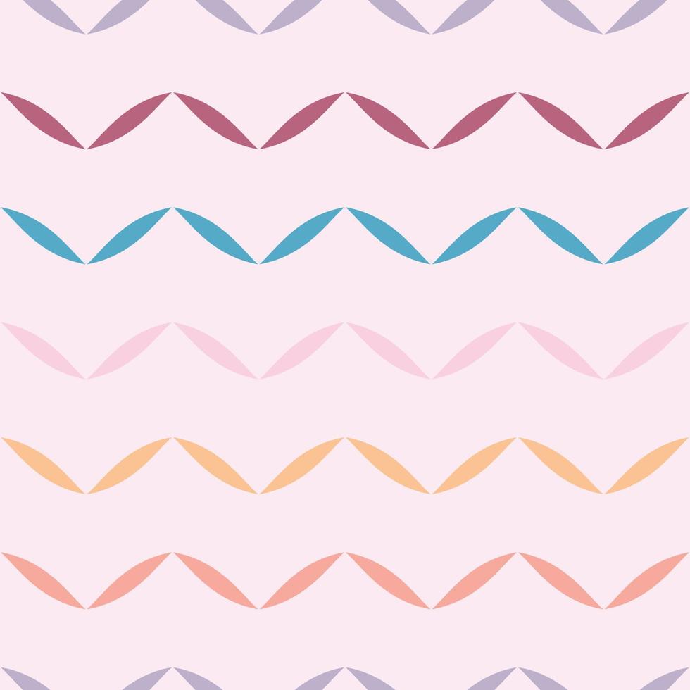 Colorful pastel chevron, zigzag geometric vector pattern, abstract repeat background