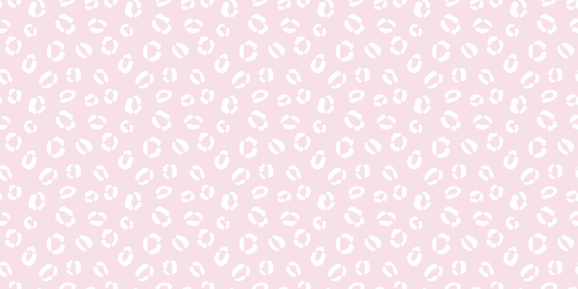 Pastel pink cheetah seamless repeat pattern vector background