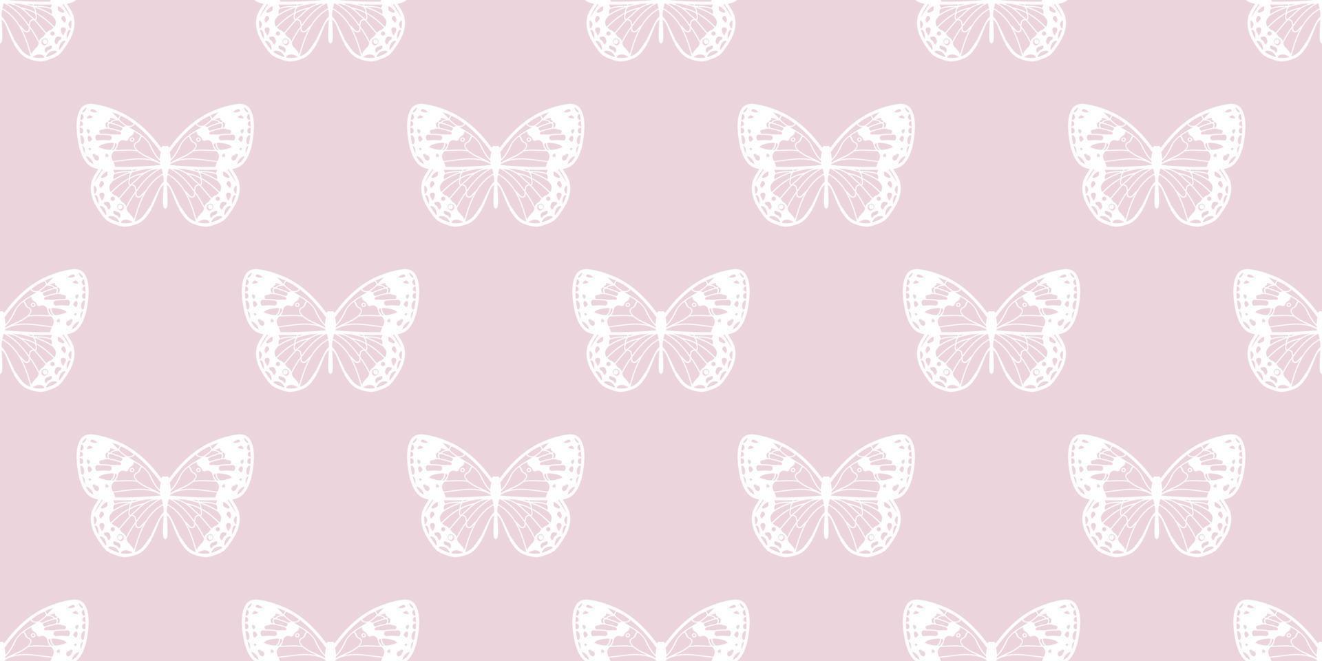 Butterfly seamless repeat pattern background vector