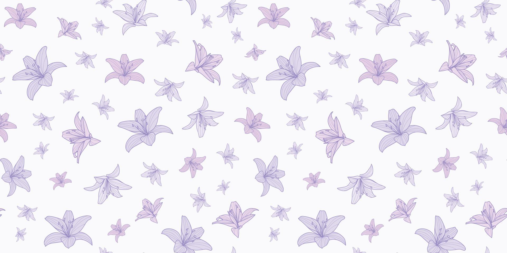 calla lily repetir patrón vectorial, fondo floral vector