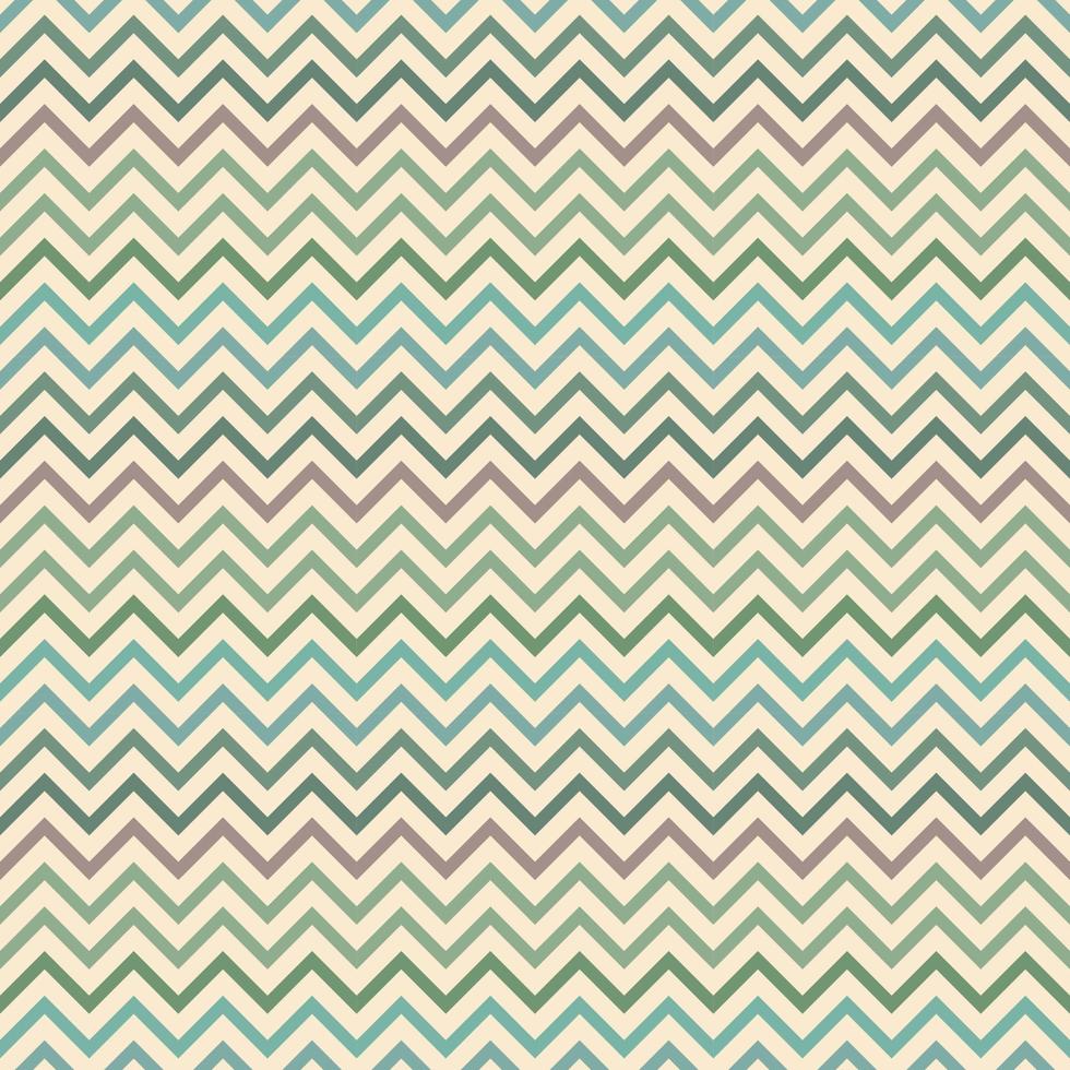 Zigzag geometric vector pattern, green abstract chevron background