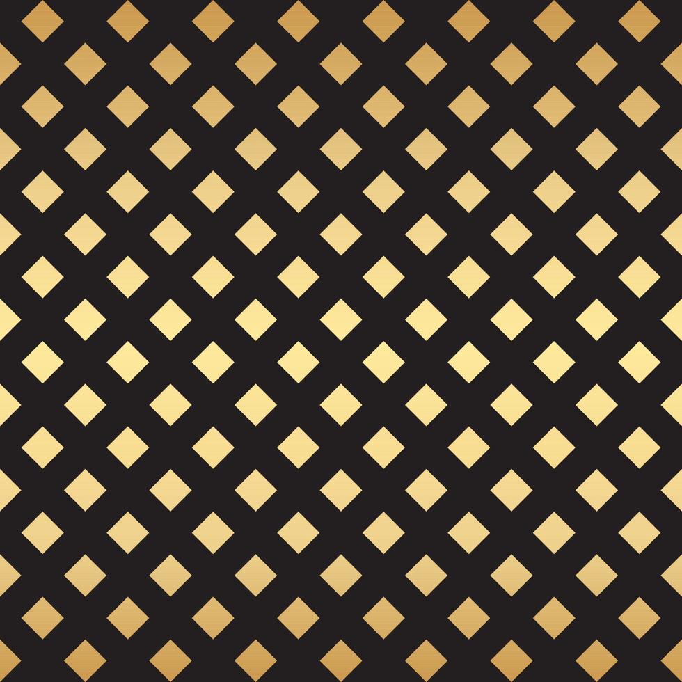 Geometric gold and black seamless repeat pattern background, gold wallpaper. vector