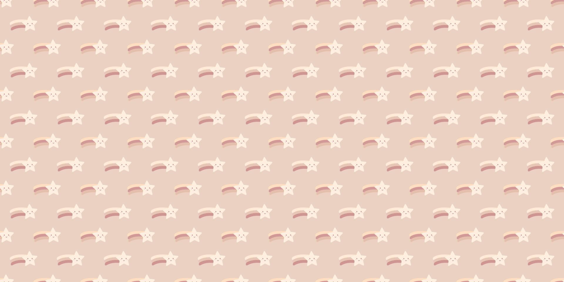 Shooting stars seamless repeat pattern background. vector
