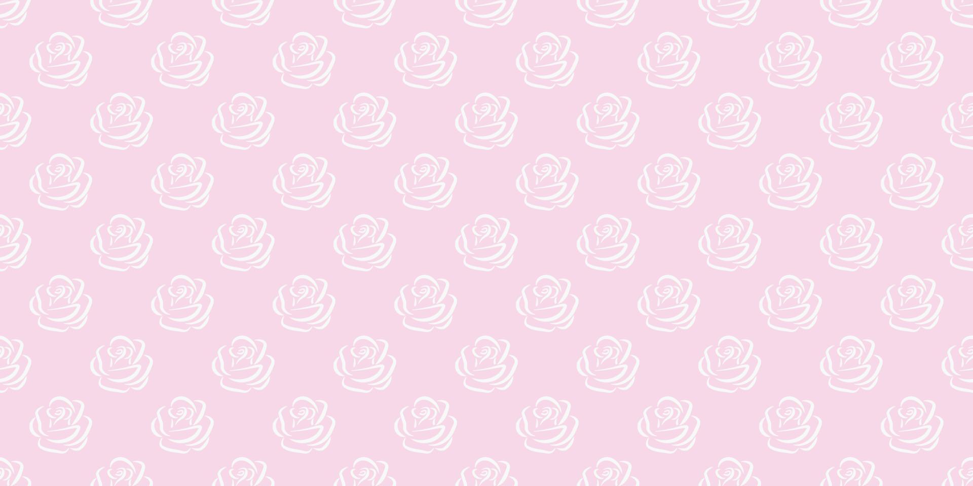 fondo de patrón de repetición sin costuras de rosa rosa y blanca. vector